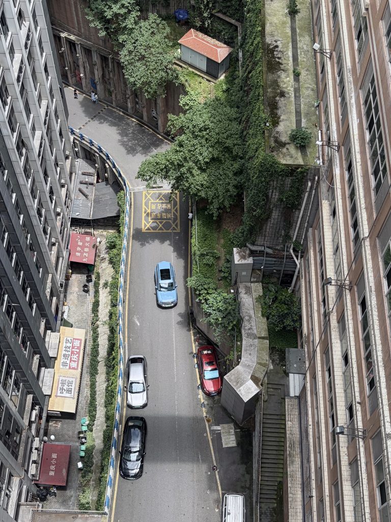 從魁星樓連廊往下看 View looking down from the Kuixinglou skywalk