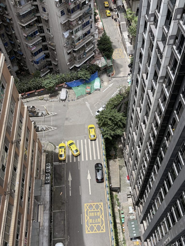 從魁星樓連廊往下看 View looking down from the Kuixinglou skywalk