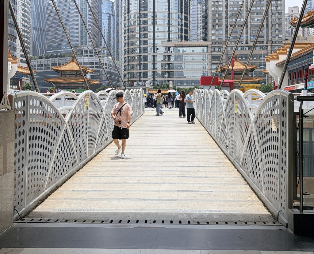 魁星樓連廊 Elevated walkway at Kuixinglou