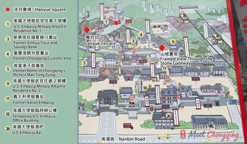 龍門浩老街地圖 Map of Longmenhao Old Street