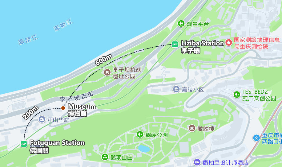 Location and Transportation Map of the Stilwell Museum | 史迪威博物館的位置和交通示意圖