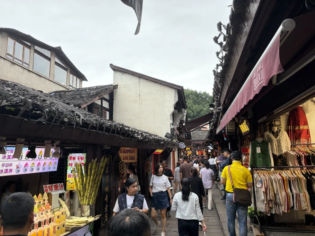 narrow lane on main street of Ciqikou 磁器口主街上的窄巷
