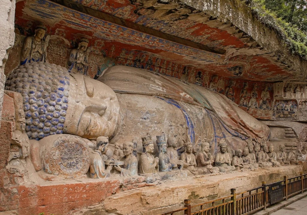 大足石刻臥佛 Dazu Rock Carvings Reclining Buddha